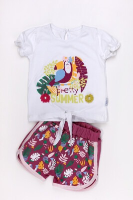 2-Piece Baby Girl T-Shirt Set with Shorts Kidexs 1026-65049 - Kidexs (1)