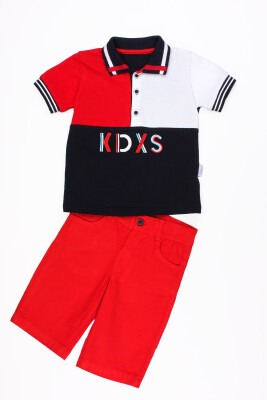 2-Piece Boy Polo T-shirt Set with Shorts 2-5Y Kidexs 1026-65074 - 2
