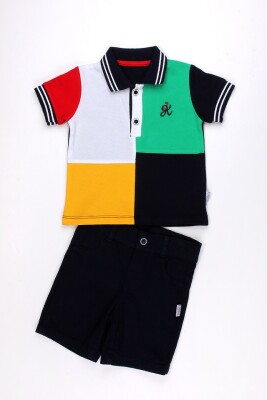 2-Piece Boy Polo T-shirt Set with Shorts 6-24M Kidexs 1026-65075 Зелёный 