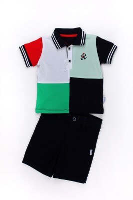 2-Piece Boy Polo T-shirt Set with Shorts 6-24M Kidexs 1026-65075 - Kidexs