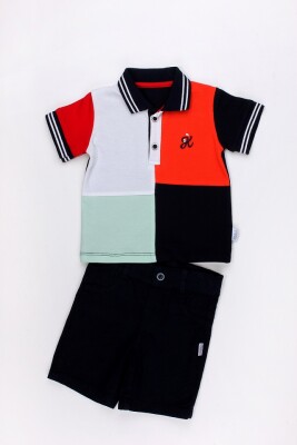 2-Piece Boy Polo T-shirt Set with Shorts 6-24M Kidexs 1026-65075 - 2
