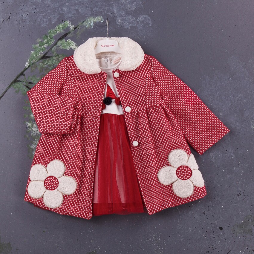 2-Piece Girl Set with Coat 1-4Y BabyRose 1002-3838 - 2