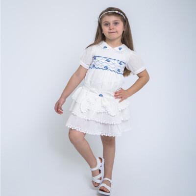 2-Piece Girl Skirt Set 2-8Y KidsRoom 1031-5459-MAVİ - KidsRoom