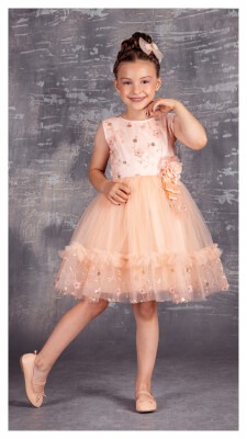 2-Piece Girls Dress with Tulle 6-12Y Tivido 1042-2318 - Tivido