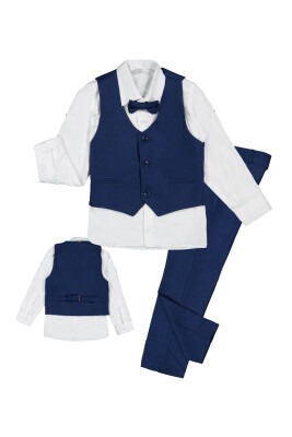 3 Button Vest Suit 1-4Y Terry 1036-5509 Светло-серовато- синий