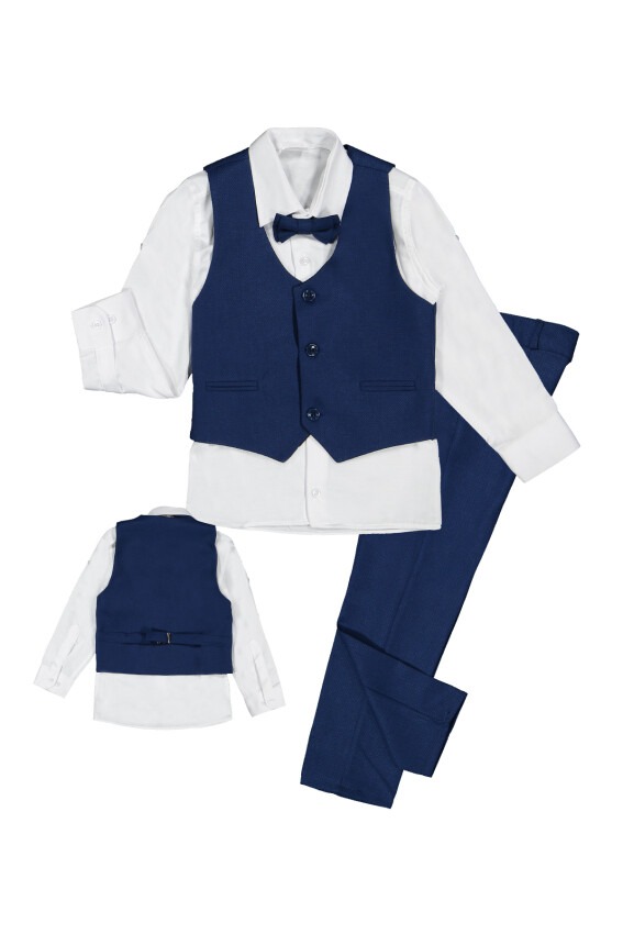 3 Button Vest Suit 5-8Y Terry 1036-5510 - 4