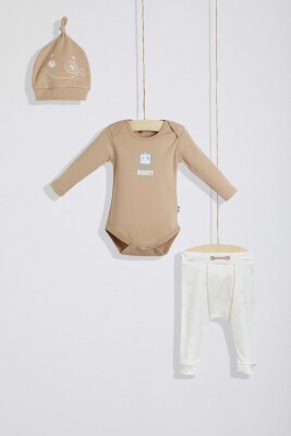 3-Piece Baby Boy Onesies Set with Pants and Hat 3-9M Wogi 1030-WG-T0504 - Wogi (1)