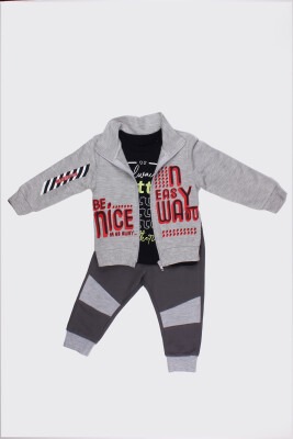 3-Piece Baby Boy Set with Printed 9-24M Kidexs 1026-90063 - 2