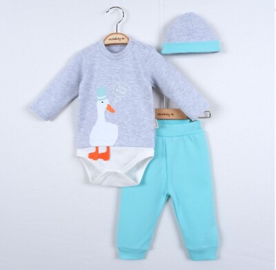 3-Piece Baby Boy Set with Rompers 3-9M Ciccimbaby 1043-4706 - Ciccimbaby (1)