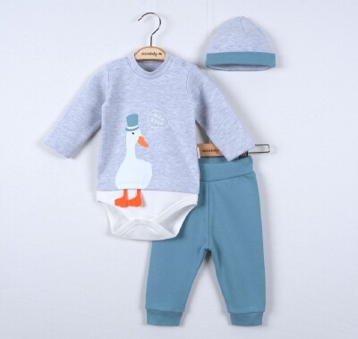 3-Piece Baby Boy Set with Rompers 3-9M Ciccimbaby 1043-4706 - Ciccimbaby