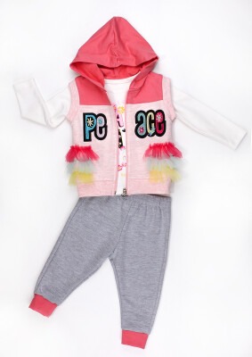 3-Piece Baby Girl Set 9-24M Kidexs 1026-90046 Pink