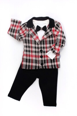 3-Piece Boy Jacket Set with Pants and Body 9-24M Kidexs 1026-90075 - Kidexs
