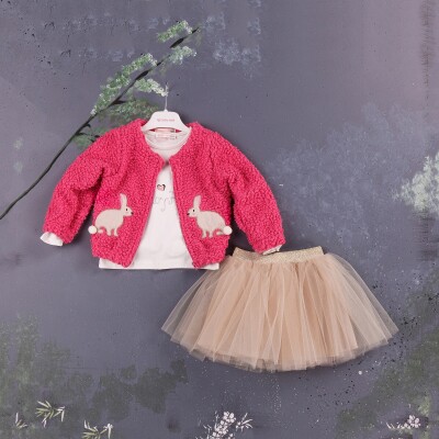 3-Piece Girl Set With Skirt and Jacket 1-4Y BabyRose 1002-3818 - BabyRose (1)