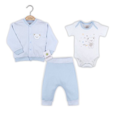 3-Piece Set with Teddy 0-9M Ciccimbaby 1043-4556 - Ciccimbaby (1)