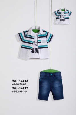 3-Piece Shirt Set 0-24M Wogi 1030-WG-5743A Темно-синий