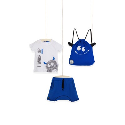 3-Piece T-shirt Set with Shorts and Bag 2-5Y 1030-WG-T0205 - Wogi (1)