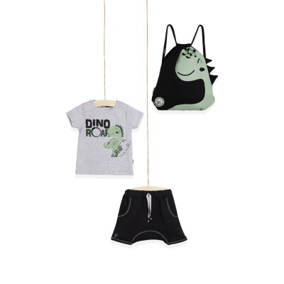 3-Piece T-shirt Set with Shorts and Bag 2-5Y Wogi 1030-WG-T0202 - Wogi