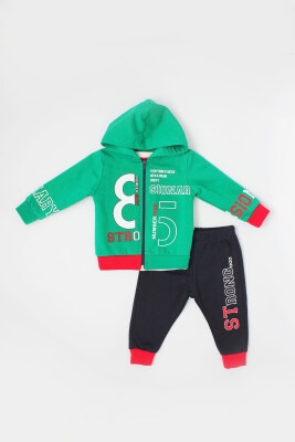 3-Piece Tracksuit Set with Strong 85 Embroidered 0-24M Kidexs 1026-45004-1 - Kidexs