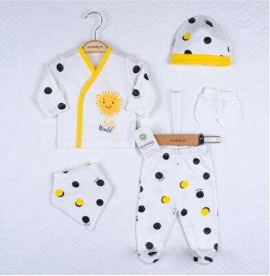 5-Piece Baby Onesize Set with Sunny 0-3M Ciccimbaby 1043-4690 - Ciccimbaby