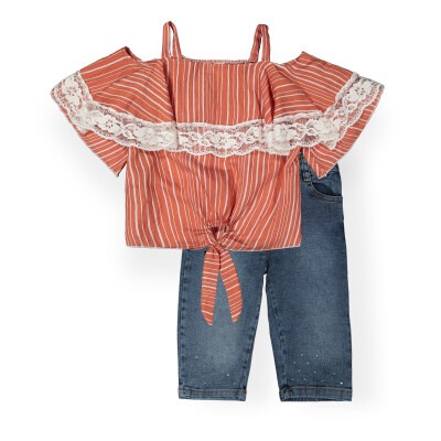 Airobin Capri Set with Stripes Büşra Bebe 1016-211118 Оранжевый 