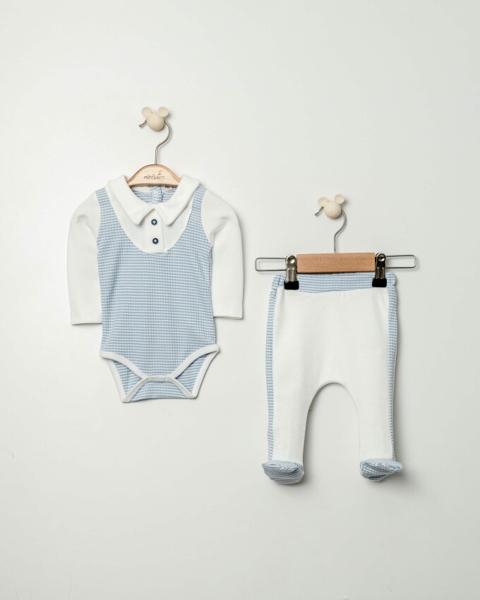 Baby Boy 2 Piece Set 0-6M Miniborn 2019-9146 - 1