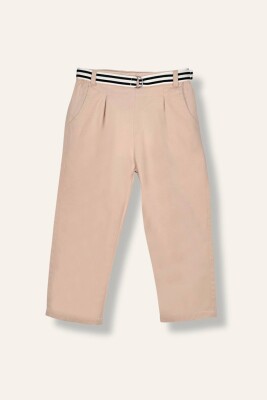 Baby Boy Belted Gabardine Trousers 6-24M Mininio 2062-251M1LBT01 Beige