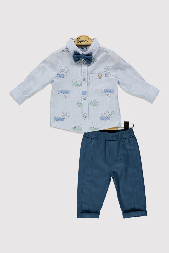 Baby Boy Bird Wavy Suit 6-18M Kumru Bebe 1075-4209 - 2