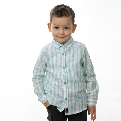 Baby Boy Classic Striped Shirt6-24M Timo 1018-TE5DÜ012257671 - Timo