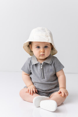 Baby Boy Polo Neck T-Shirt and Shorts Set 6-48M Mininio 2062-251M1LBT71 - Mininio