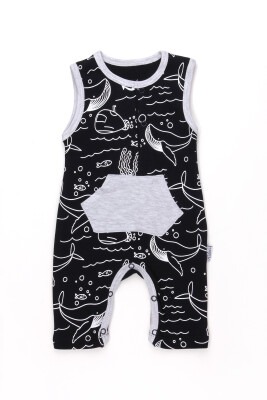 Baby Boy Rompers with Whale 0-9M Kidexs 1026-60031 Темно-синий
