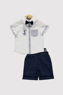 Baby Boy Shirt Set 6-18M Kumru Bebe 1075-4375 White