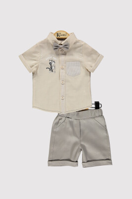 Baby Boy Shirt Set 6-18M Kumru Bebe 1075-4375 Beige