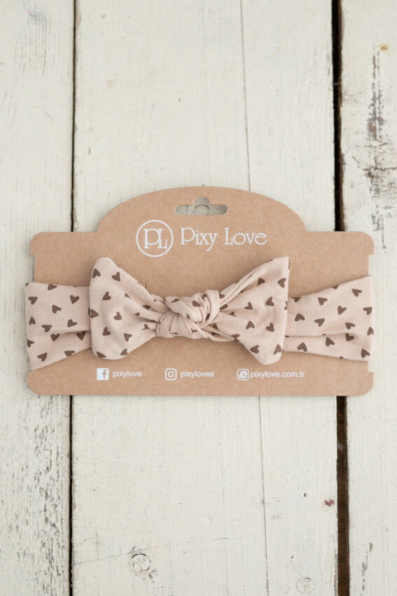 Baby Girl Bandana Poa Bow Heart 0-36M Pixy Love 2070-PL22SA10470597 - 1