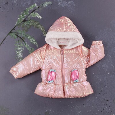 Baby Girl Coat 9-24M BabyRose 1002-8398 Salmon Color 