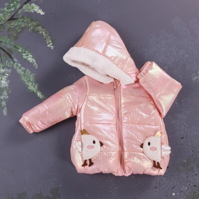 Baby Girl Coat 9-24M BabyRose 1002-8399 Salmon Color 