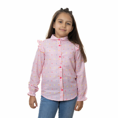 Baby Girl Collar Blouse 2-5Y Timo 1018-TK5DÜ012257542 - 1