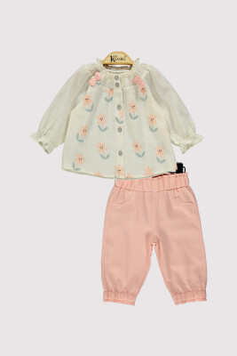 Baby Girl Daisy Shirt Set 6-18M Kumru Bebe 1075-4204 - Kumru Bebe