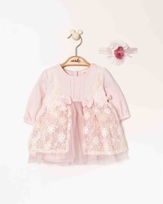 Baby Girl Dress 0-12M Miniborn 2019-3508 Pink