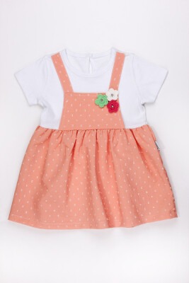 Baby Girl Dress 6-18M Kidexs 1026-60099 Лососевый цвет