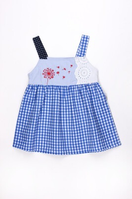 Baby Girl Dress 6-18M Kidexs 1026-60104 Светло-серовато- синий