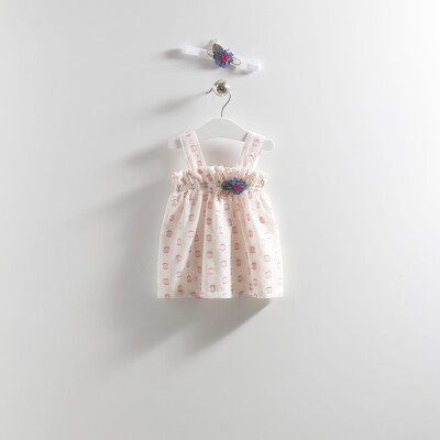 Baby Girl Dress with Strappy 6-18M Wecan 1022-22007 Киноварь