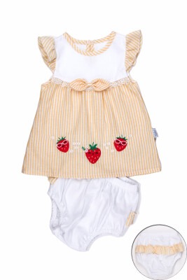 Baby Girl Dress with Strawberry 6-24M Kidexs 1026-65057 Жёлтый 