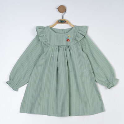 Baby Girl Embroidered Dress 6-24M Timo 1018-TK5DÜ042257421 - Timo