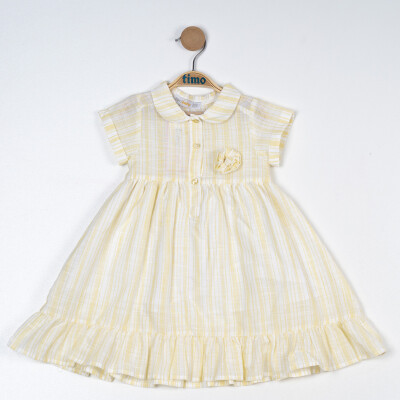 Baby Girl Floral Dress 6-24M Timo 1018-TK5DÜ202257441 Yellow