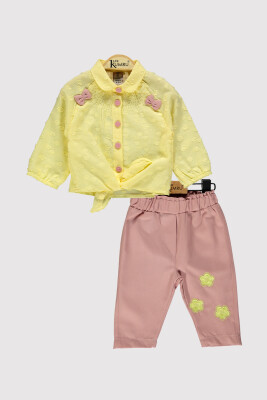 Baby Girl Floral Jumpsuit 6-18M Kumru Bebe 1075-4220 Yellow