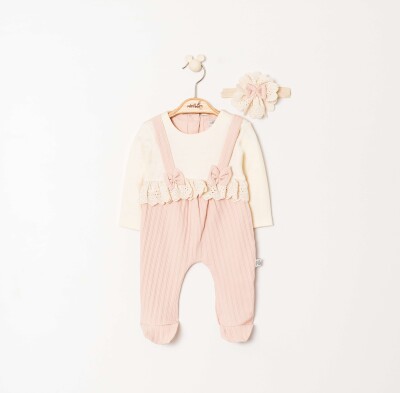 Baby Girl Jumpsuit 0-6M Miniborn 2019-6339 - Miniborn (1)