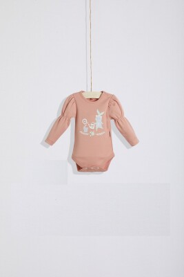 Baby Girl Onesies with Bunny Printed 0-9M Wogi 1030-WG-T0408 - Wogi