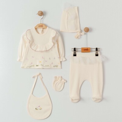 Baby Girl Pigeon 5-Piece Set 0-6M Miniborn 2019-5165 - 2