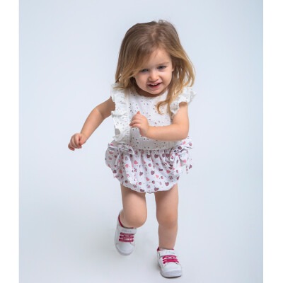 Baby Girl Rompers with Cupcake Patterned 6-18M KidsRoom 1031-5496 - KidsRoom