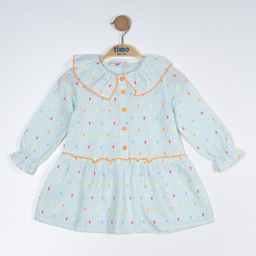 Baby Girl Ruffle Collar Dress 6-24M Timo 1018-TK5DÜ042257551 - 2